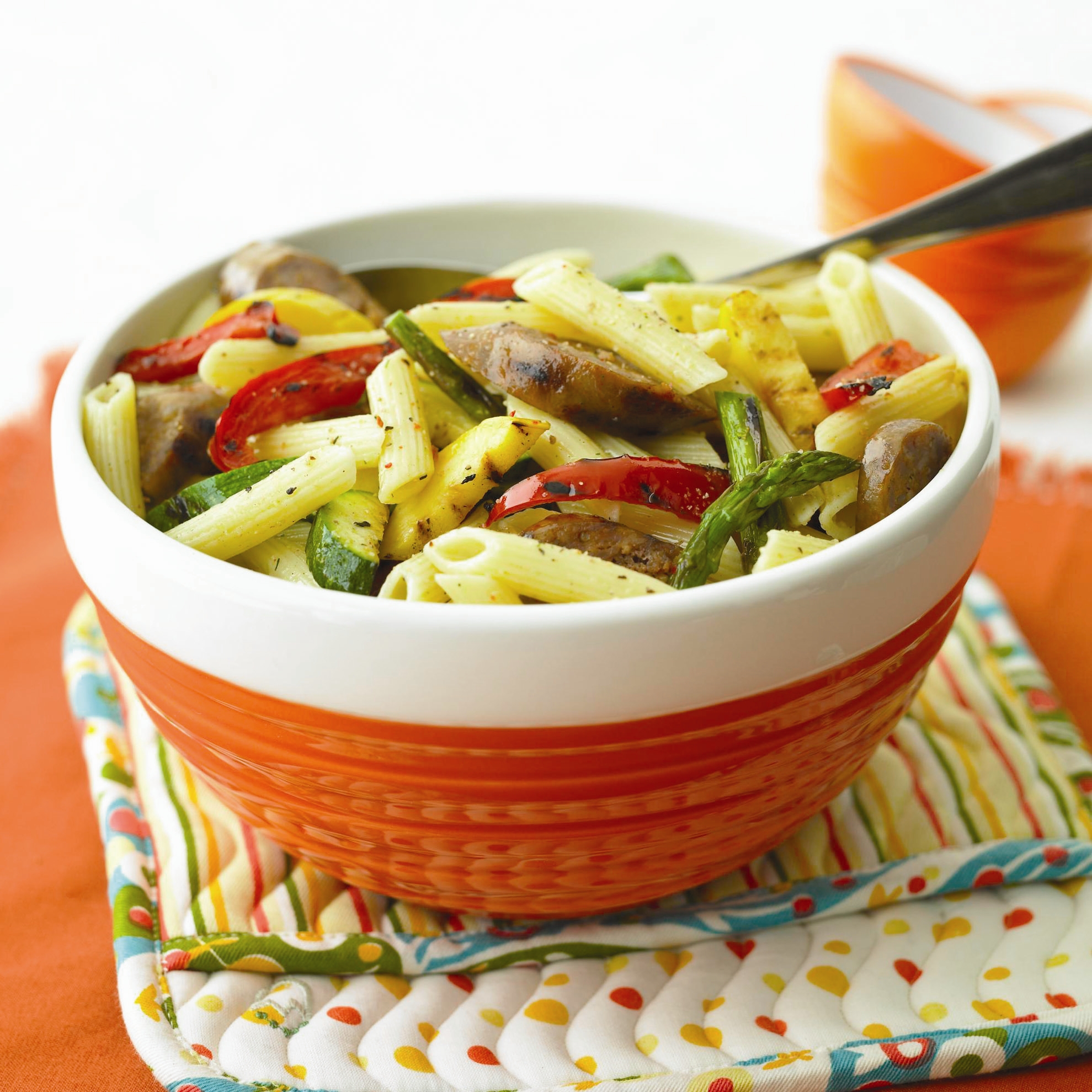 Grilled Sausage & Summer Vegetable Pasta