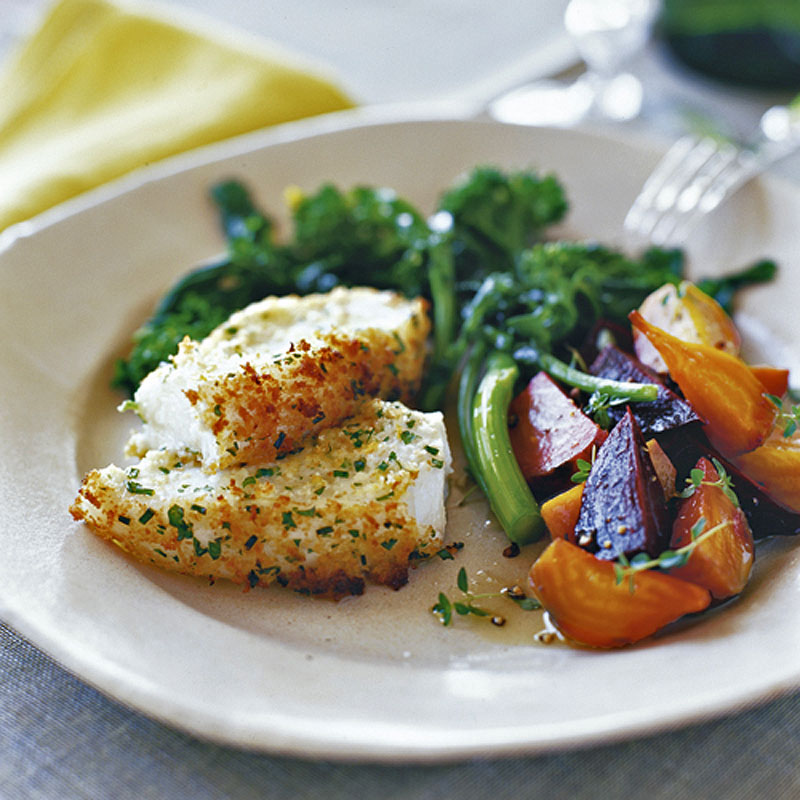 Cajun-style baked bass