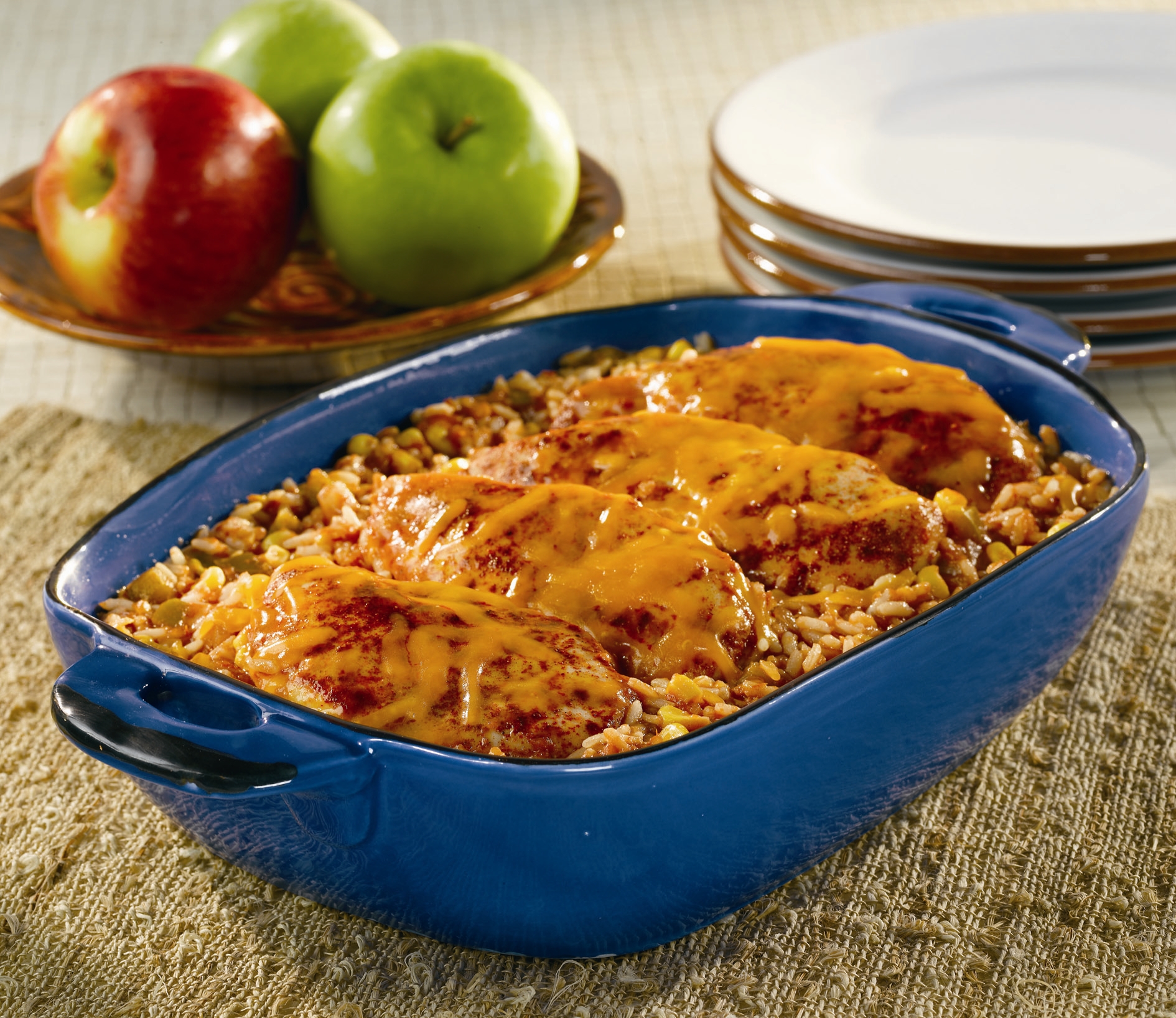 Picante chicken & rice bake