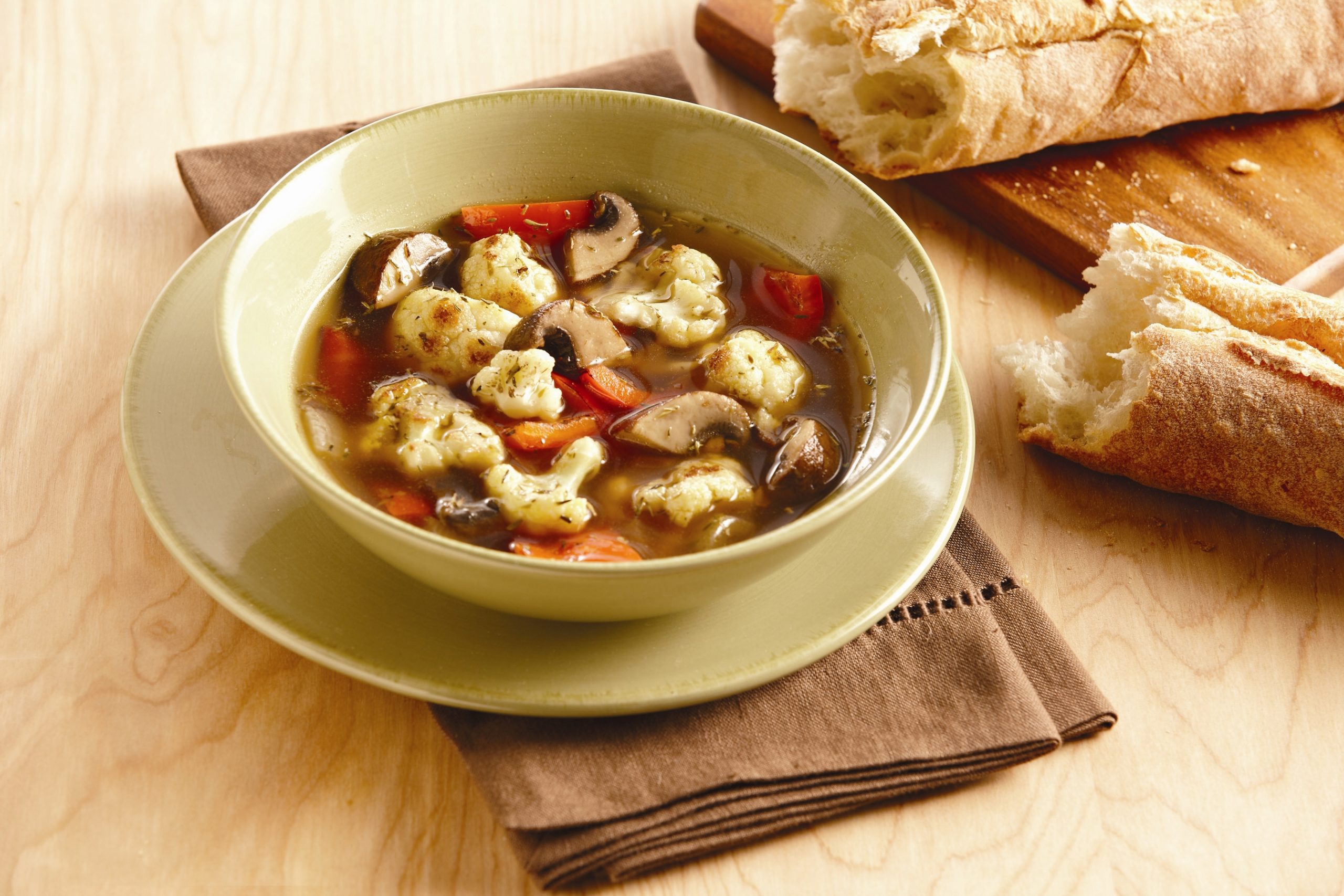 Cauliflower & Mushroom Soup