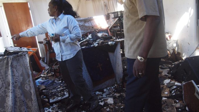 Sister Barbara Evans and Pastor Rev. Curtiss Stacey