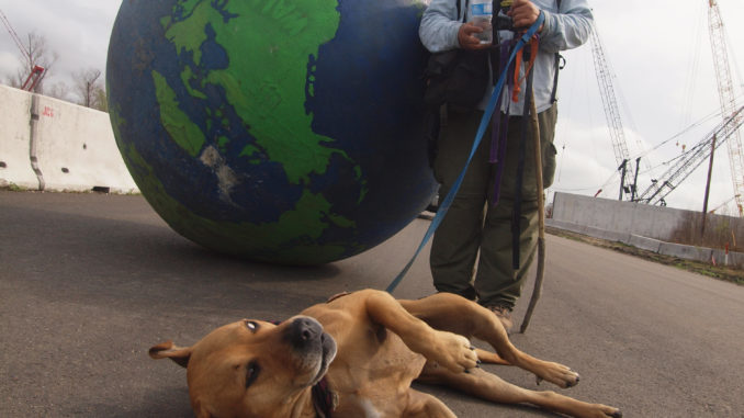 Erik Bendl and his dog