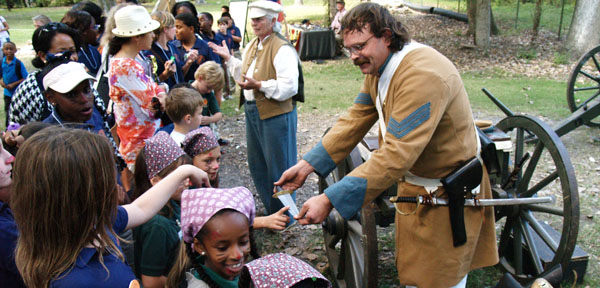 Visitors to the Destrehan Plantation Fall Festival
