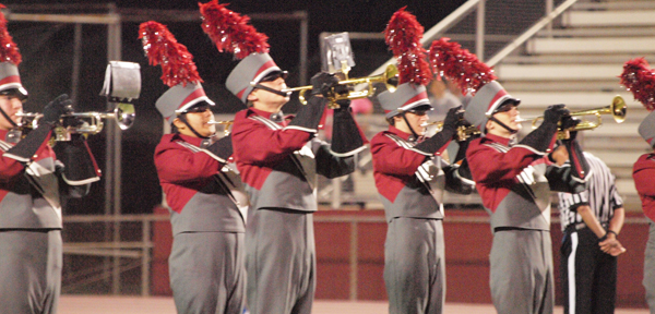 The Destrehan High School marching band