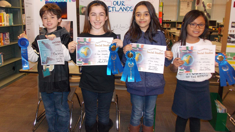 Ss Fair Examples St. Rose Elementary names Social Studies and Science Fair winners