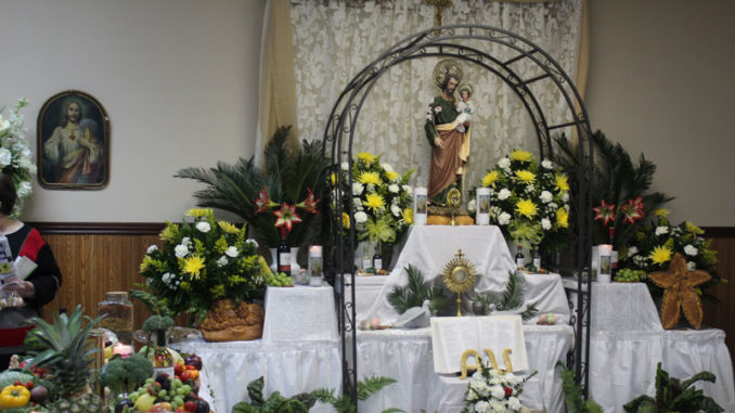 St. Joseph altar at St. Anthony