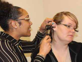 Y’Annika Edwards (L) and Jessica Scofield at the Specialty Suite.