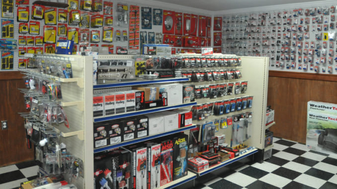 A section of Dealer Services’ performance parts shop, to be opened Aug. 1.